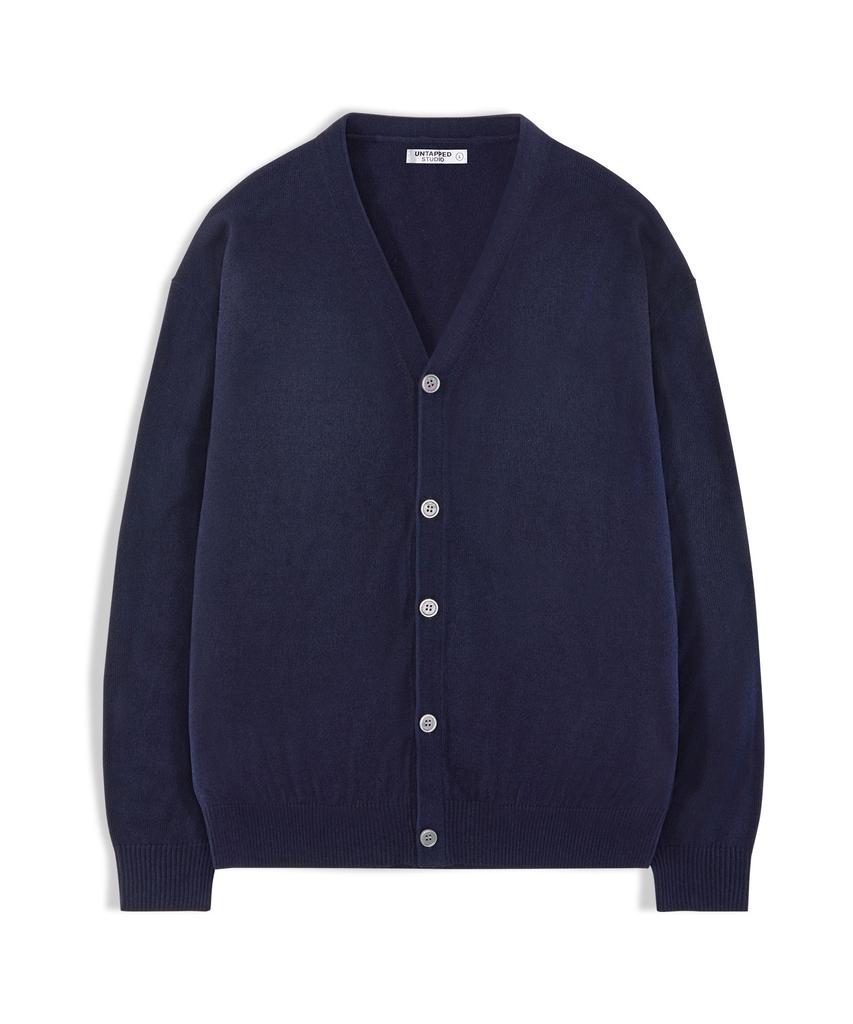 Untapped Studio [2Pack] Daily Semi-Oversized Basic Knit Cardigan 3 Colors