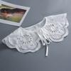 Fashion  Women Girls Lolita Doll Shawl Fake Collar Embroidery Necklace Lapel Blouse Shoulder Wrap Short Capelet False Collar