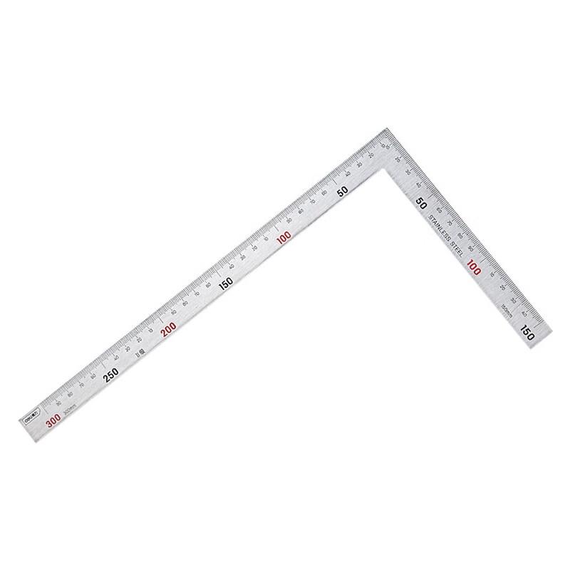 Deli Steel Angle Ruler 150x300mm