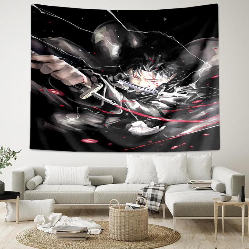 1pc Cool Anime K-Kagurabachi Tapestry, Living Room, Bedroom, Office, Party Decor, Ideal Festive Gift