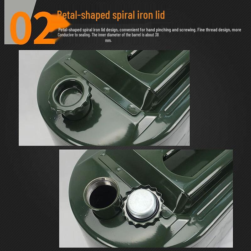 WEZHO 15L Metal Fuel Jerry Can