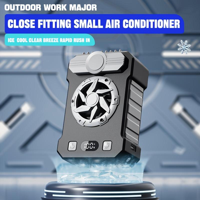 Portable Waist Clip Fan, 10000mAh Personal Rechargeable Neck Fan, Strong Airflow, 5 Speed, Hand Free Battery Operated Belt & Necklace Fan