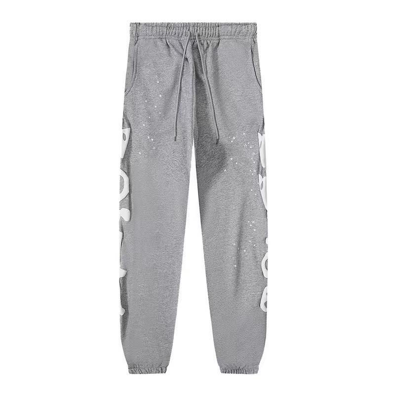 Unisex Loose Fit Two Piece Tracksuit Long Sleeve Hoodie Elastic Waist Sweatpants Spider Rhinestone Print Streetwear Matching Outfit Set