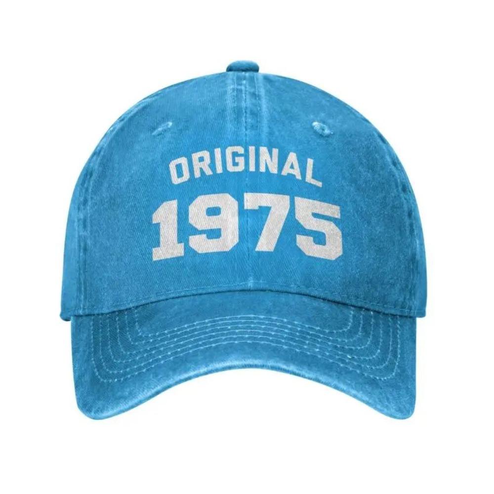 2026 Personalized Cotton Original Born In 1975 Funny Birthday Gift Baseball Cap Outdoor Men Women's Adjustable Dad Hat Fashion