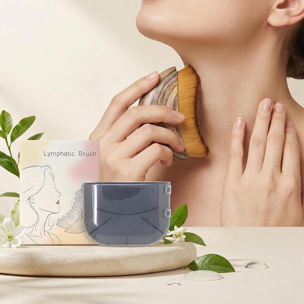 Portable Contour Face Brush for Daily Gentle Care, Enhancing Skin Elasticity, Smoothness, and Fineness