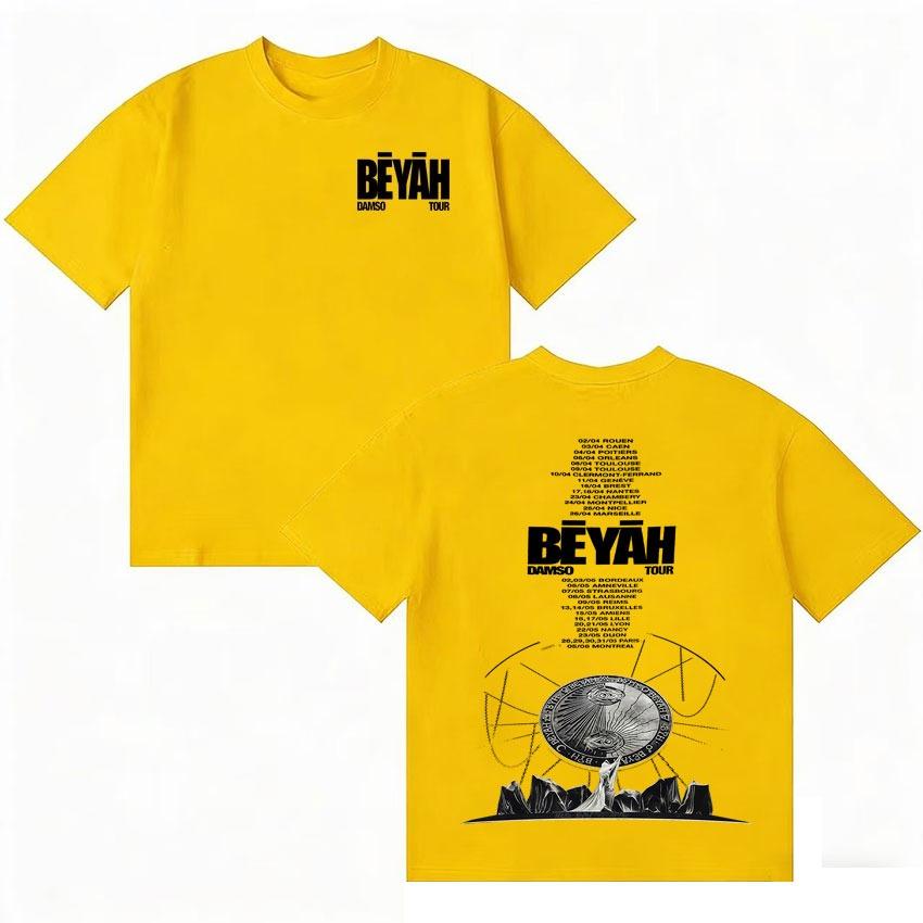 

Singer Damso 2026 Hot Album Fashion Tshrit Oversized Hip Hop Teenagers Short Sleeve summer 100 cotton T Shirt Unisex Wome L