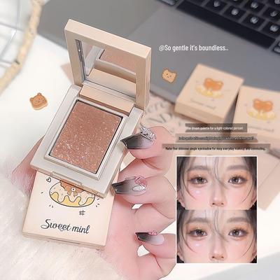 Sweet Mint Multi-use Shimmer Powder: Translucent Matte Earth Tones Eyeshadow for Autumn/Winter