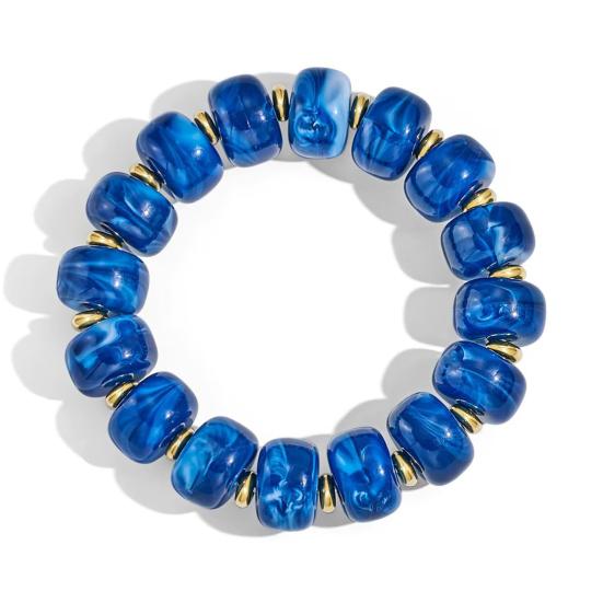 

Boho Beaded Bracelets Colorful Acrylic Beads Bracelets Adjustable Length Lightweight Bracelets Lightweight Jewelry for Women Girls Daily Wear and K