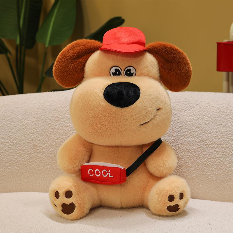 

Милая плюшевая кукла Медела в виде щенка, сидящая собака, подушка, подарок на день рождения, собака-шеф-повар, детская игрушка 35cm【0.35kg】