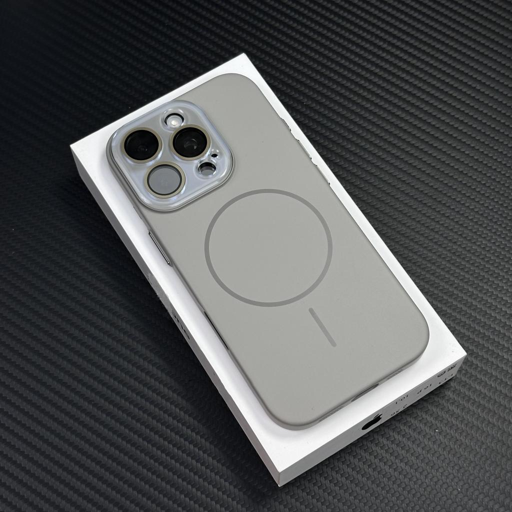 Luxury Camera Protection Phone Case for iPhone 16 15 14 Plus 13 12 Pro Max For Magsafe Wireless Charge Magnetic Hard Matte Cover