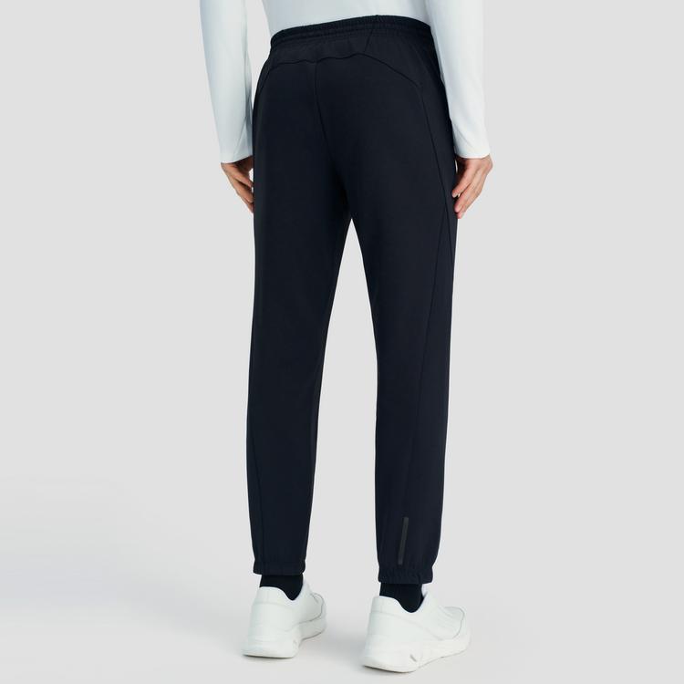 DESCENTE Training Series Solid Color Moisture-Wicking Quick-Dry Tapered Knit Sports Pants Men Pants Black D5131TFP54