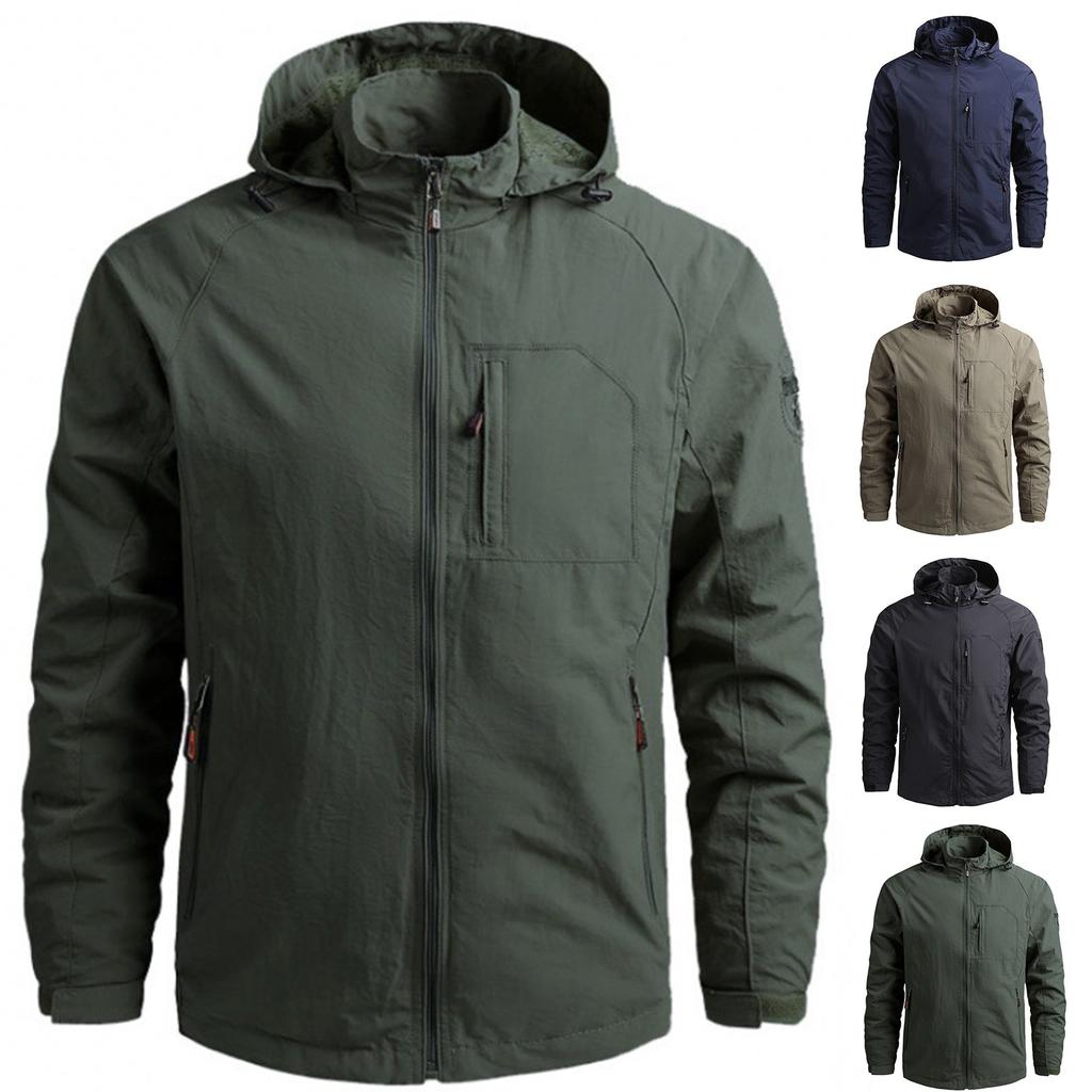 Men's Outdoor Lightweight Breathable Jacket Waterproof Windproof Casual Jacket