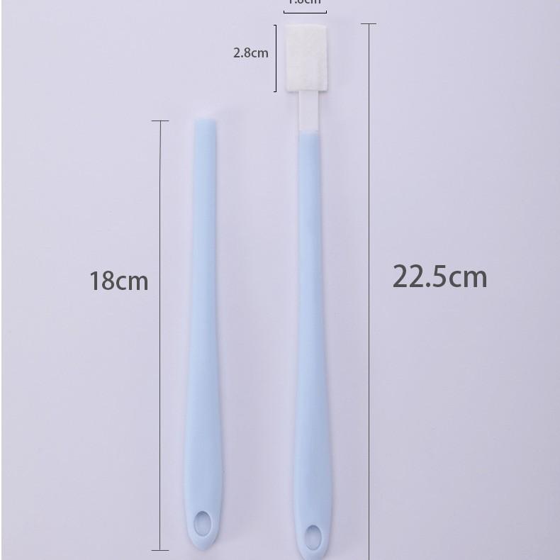 Disposable Toilet Brush with Long Handle, Bathroom Cleaning Brush for Deep Cleaning, No Dead Corners