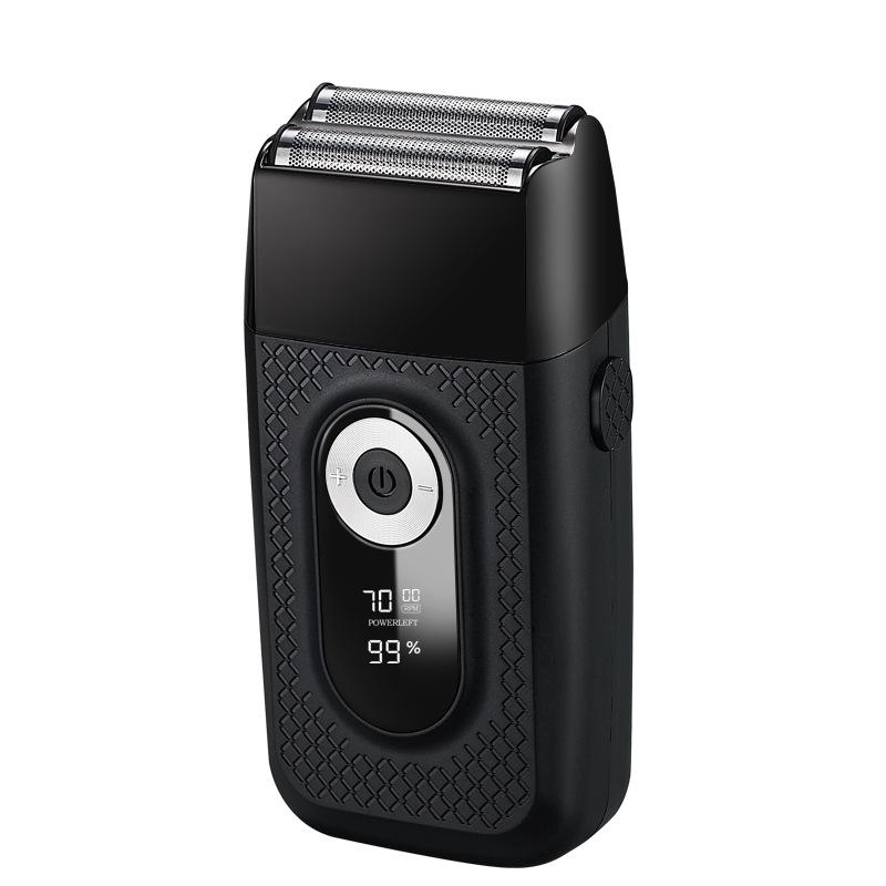 

Трансграничная электробритва с ЖК-дисплеем и аккумуляторным триммером для бороды чёрный