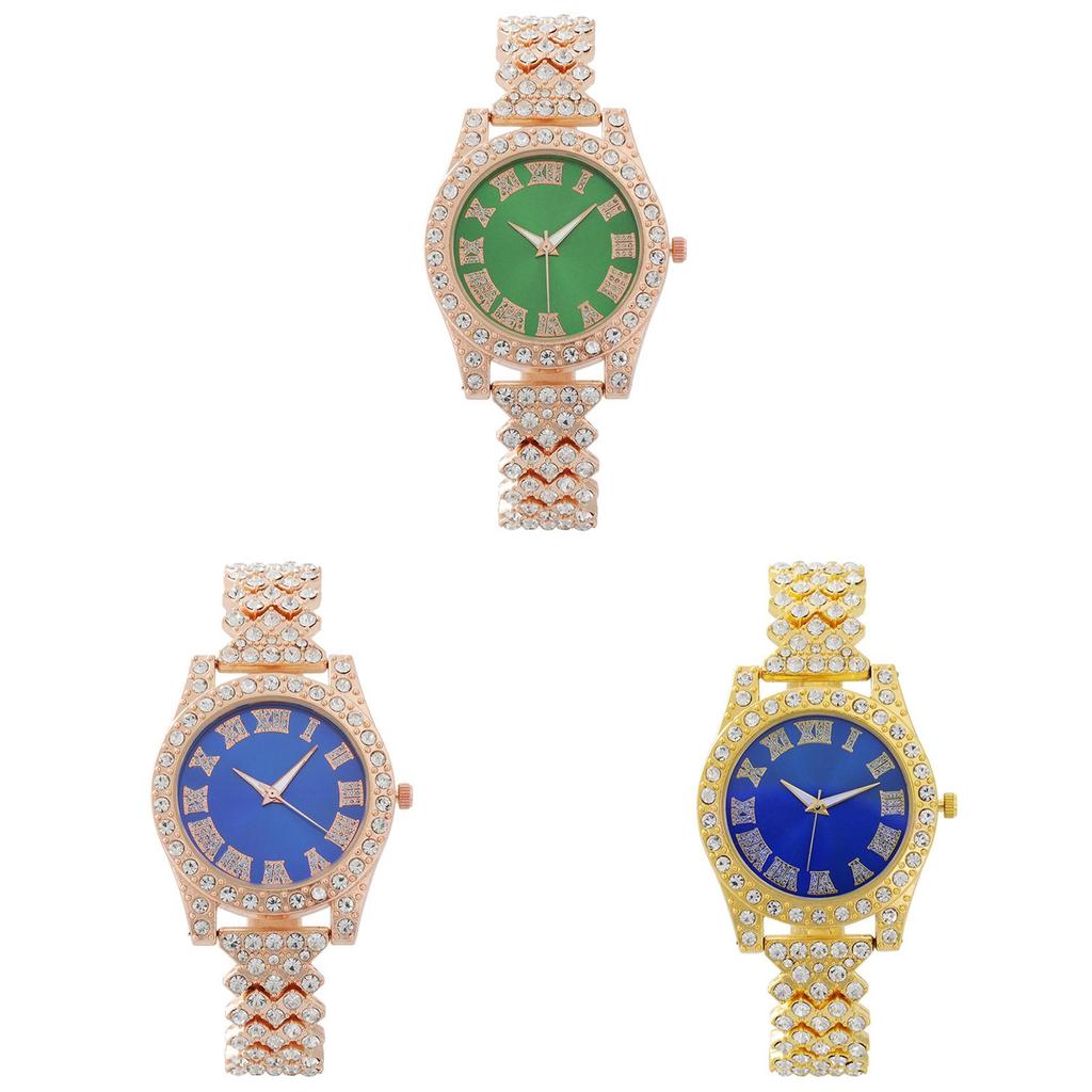 Fashion Ladies Watch With Rhinestones Quartz Movement For Women Jewelry Gift