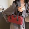 Aesthetic Faux Suede Bag Vintage Single Shoulder Bag Fashion Underarm Bag  Commute