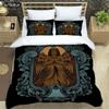 Medieval Dark Retro Digital Print Polyester Bedding Sets Boys Bed Linen Set For Teens Queen Bedding set Bed Comforter Set