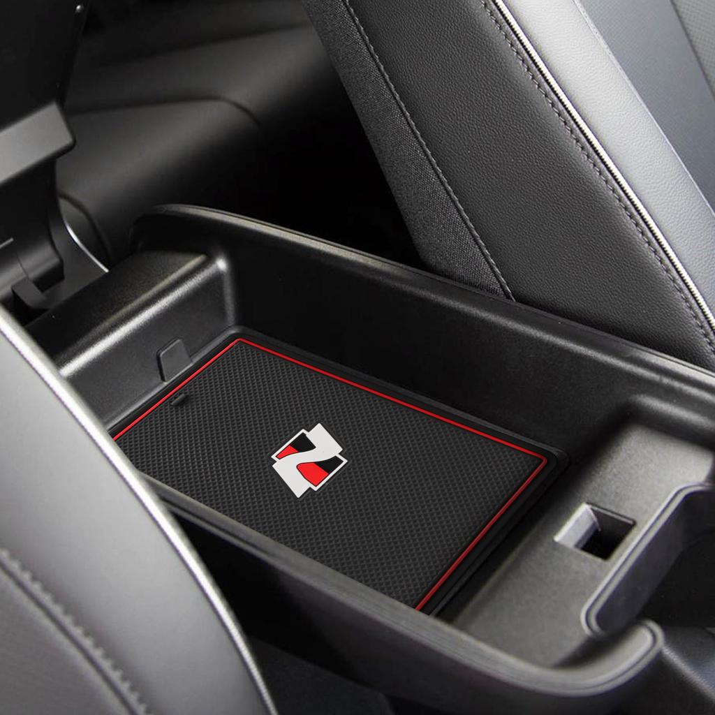 Anti-Slip Gate Slot Mat for Hyundai IONIQ 5 Door Groove Pad Cup Holder Interior Accessories Rubber 12pcs/set