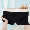 Women Underpants Slim Fit Solid Color Elastic Waistband Cotton Crotch Mid Waist Good Breathability Lady Boxers Female Daily Underwear