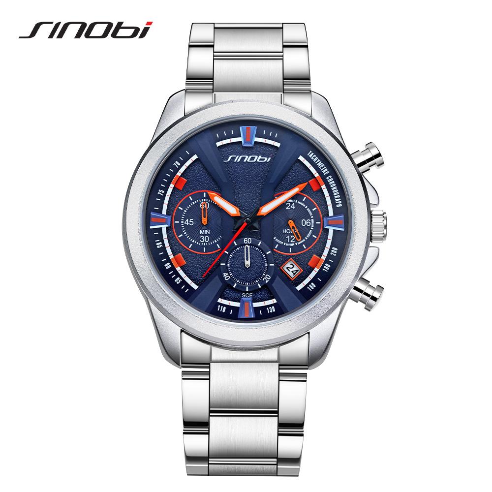 

Watch Men S Stainless Steel Belt Business Men S Watch Multifunctional Strap Calendar High-End Quartz Watch Men S Watch Men