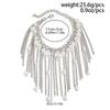 Exaggeration Chain Bracelet Silver Color Hand Jewelry Creative Gift Long Tassel Bracelet