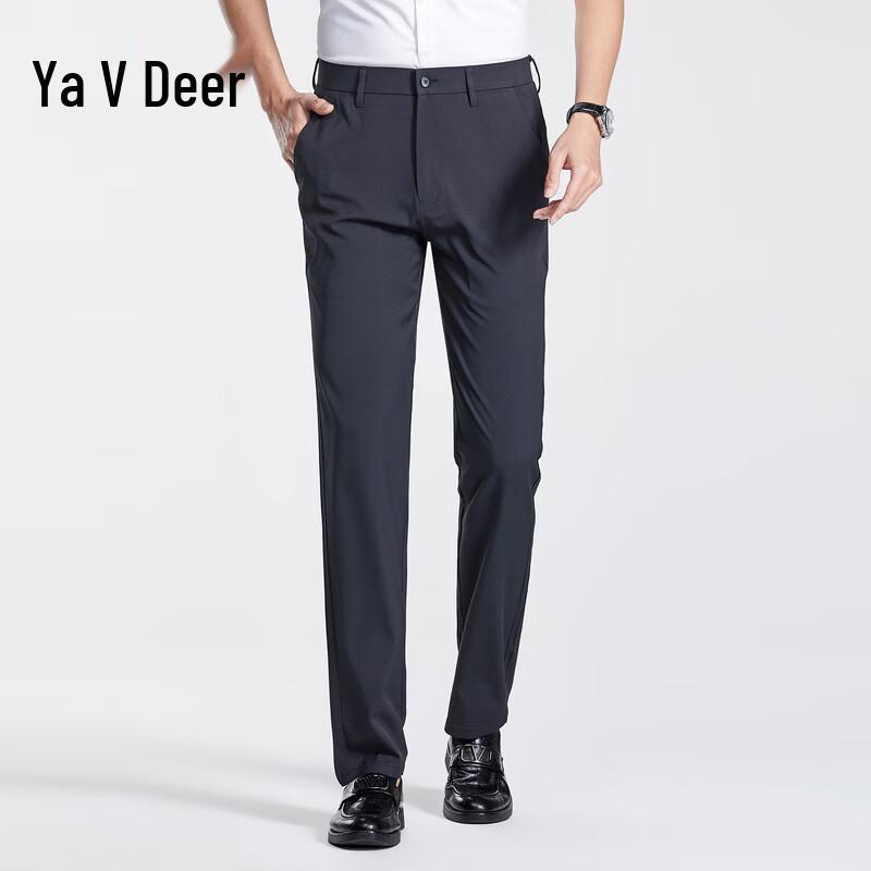 Men s Loose Straight Casual Business Pants 36