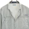 Columbia Outdoors Short Sleeve Button Down Shirt L Gray Men's Used