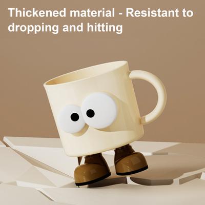 Mundspülbecher Cartoon-Design Unzerbrechlicher Zahnbürstenhalter Ergonomischer Griff Spülmaschinenfest Wasserbecher