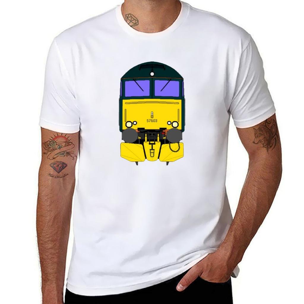 GWR Class 57 Locomotive TShirt Funny Meme Tshirts Cotton Unisex Tshirts Vintage Graphic Tee Vintage T Shirts Cotton T Shirt Unisex