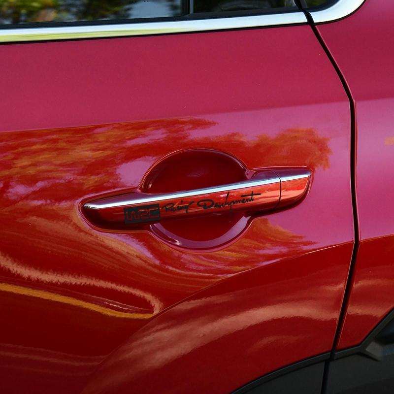 4pcs/set Fashion Auto Decals World Racing Development WRC Car Door Handle Vinyl Car Body Decals