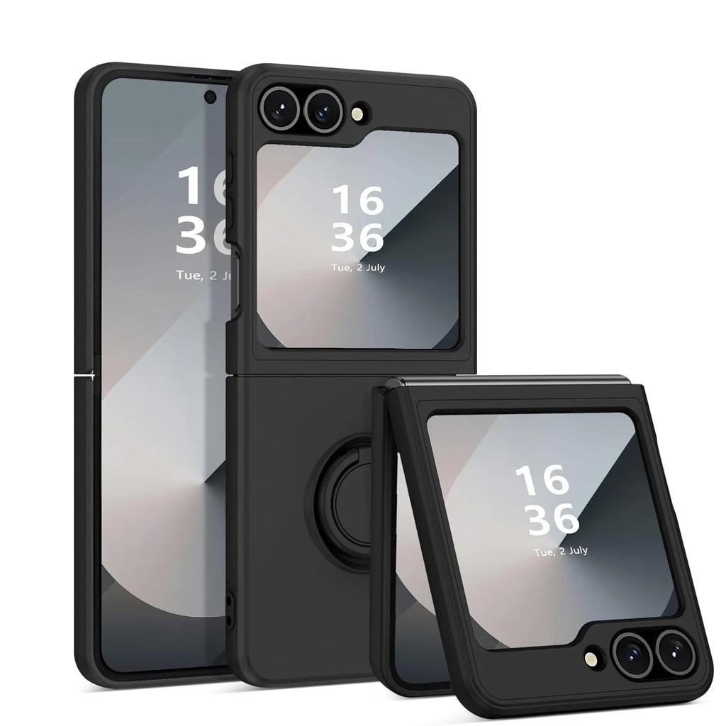 Uchwyt na telefon z płynnym silikonem w kształcie pierścienia do Samsung Galaxy Z Flip ZFlip 7 6 5 4 3 Zflip6 Zflip5 Zflip4 Zflip3 Funda