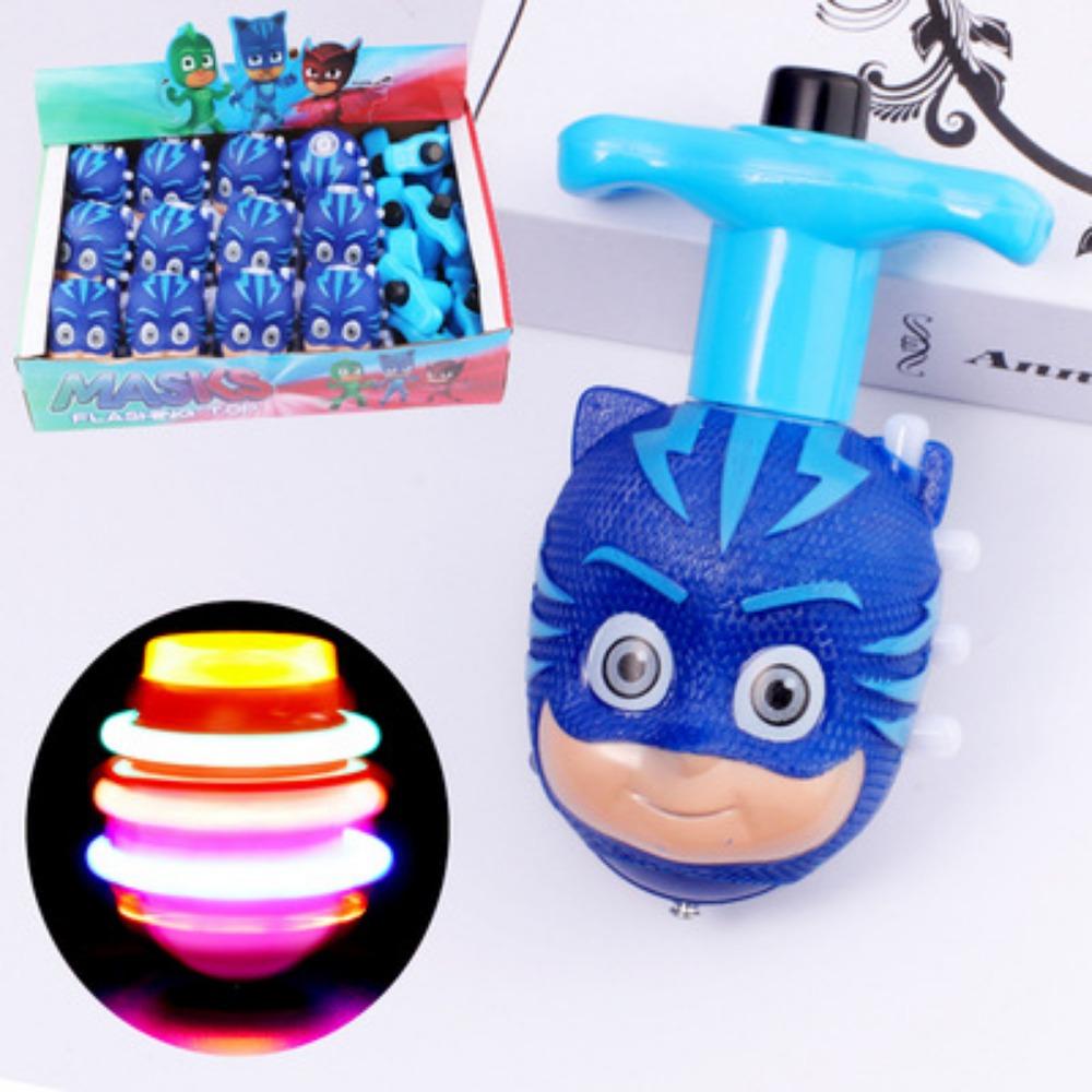 UFO gyro colorful cartoon gyro music rotating outdoor lights children's flash toys