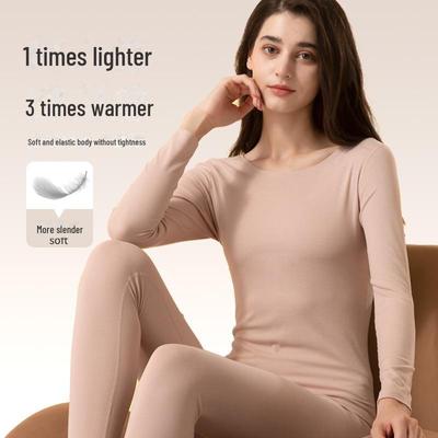 Antibacterial German Velvet Thermal Moisturizing Women's Underwear Set
