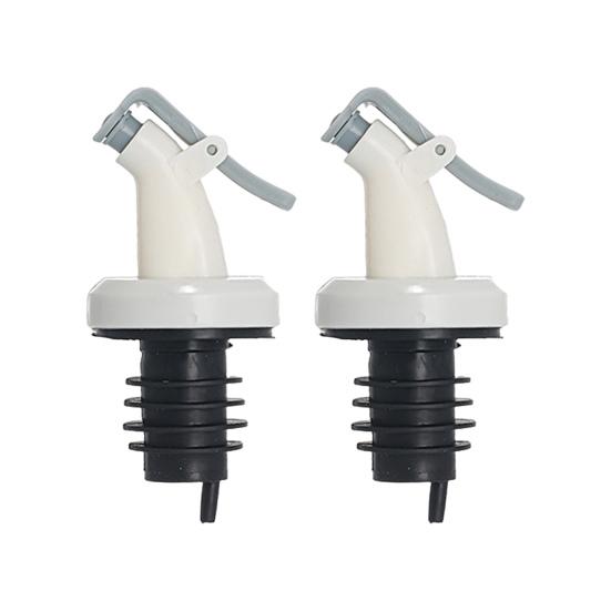 2 Stück Flaschenverschluss Wiederverwendbar Drucktyp Auslaufsicher Mehrzweck Ölflaschenstopfen