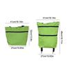 Portable Foldable Shopping Bag With Wheels Trolley Large Reusable Cloth Handbag Tote Bags Supermarket Home Grocery Pull Cart Bag