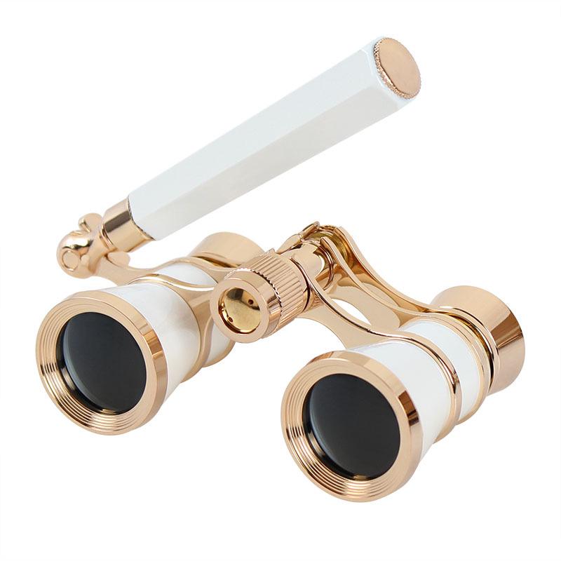 Ladies' HD Retro Opera Binoculars - Stylish Mini Design for Watching Plays