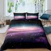 Galaxy Duvet Cover Set 3D Printed Space Themed Bedding Set Boys Galaxy Series Universe Pattern Polyester Quilt Cover For Girl
