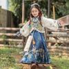 Children's Hanfu: Spring Autumn Winter Outfit – New Style Horse Face Skirt with Ancient Flair