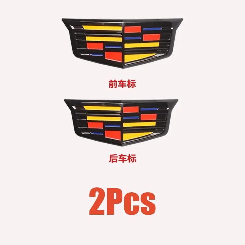 For Cadillac CT6 40T 28T AWD 2025 New Car Front Grille Emblems Rear Trunk Logo Decals Fender Badge Cover Stickers Accessories