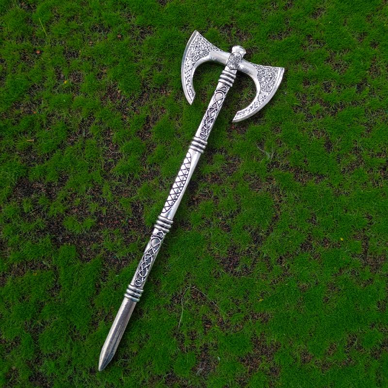 

Этик Дракон Палочки для волос Серебряный Топор Меч Аксессуары для волос Ведьма Змея Тройная Луна Пентаграмма Заколка Шпилька для волос