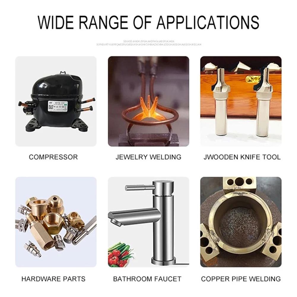 Silver Welding Rods Kit Soldering Brazing Rods for Jewelry Making Repair Easy Low Temperature Metal Solder Silver Welding Tool