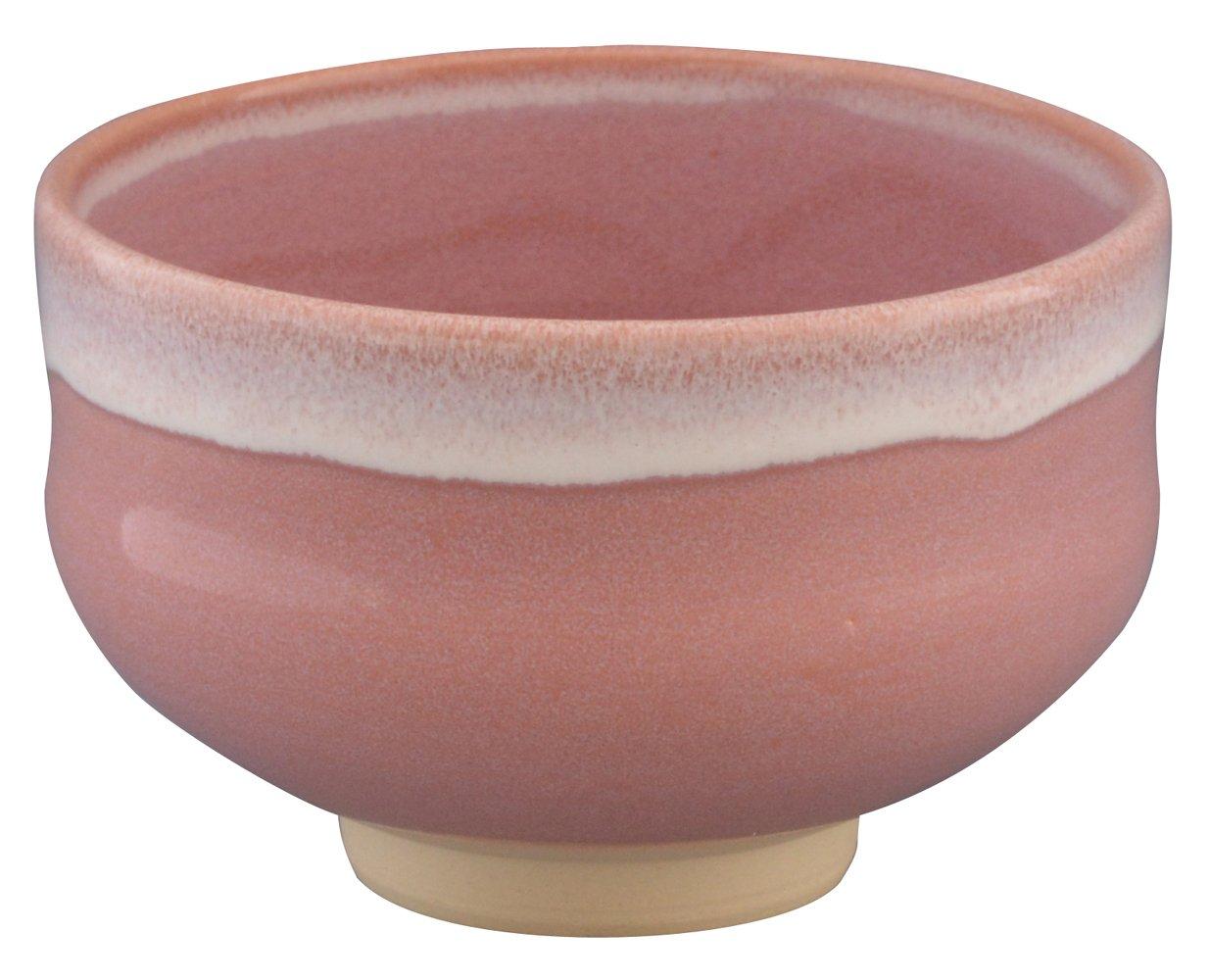 

Kyoto-yaki, Kiyomizu-yaki, Hayashiyama Kiln, Matcha Bowl, Pink, MK-11