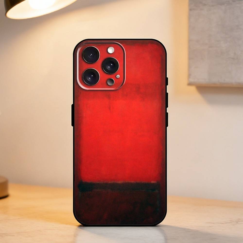 M-Mark Rothko A-Art    Phone Case For iPhone 17,16,15,14,13,12,11 Plus,Pro Max,XS,Soft Silicone Black Cover