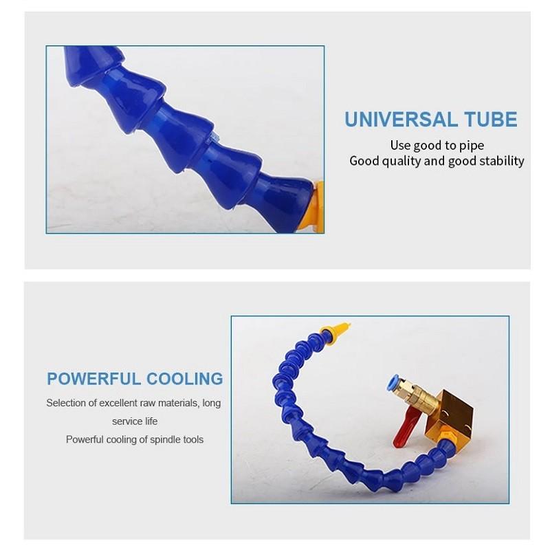 Chladicí vodní sprej Nastavitelná vodní trubka Hadice s plochou kulatou tryskou pro CNC soustruh