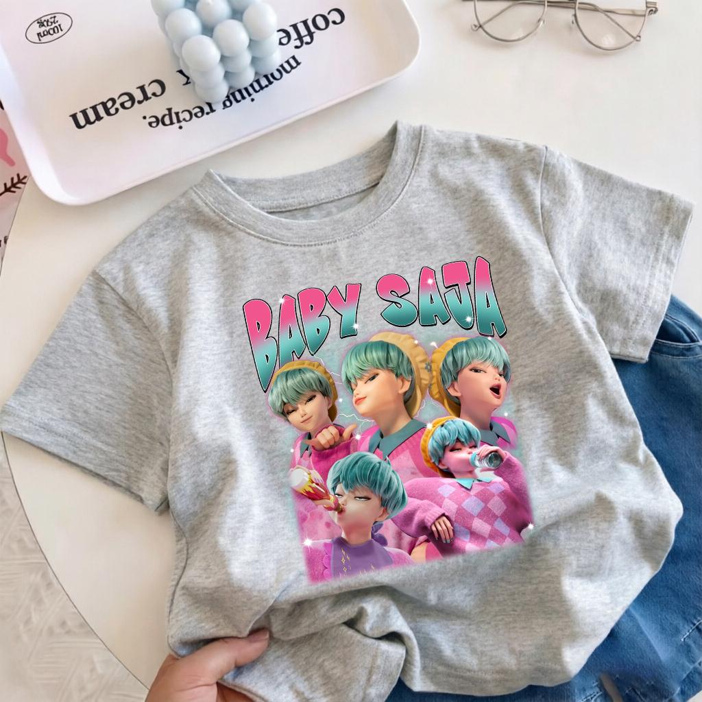 2026 hotselling boy witch hunter group cartoon print new shortsleeved summer casual comfortable childrens clothing 110