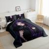 Erosebridal 2/3pcs Anime Characters Comforter Set for Teens Adults - Kawaii Cute Character Image Bed Set Japanese Style Bed
