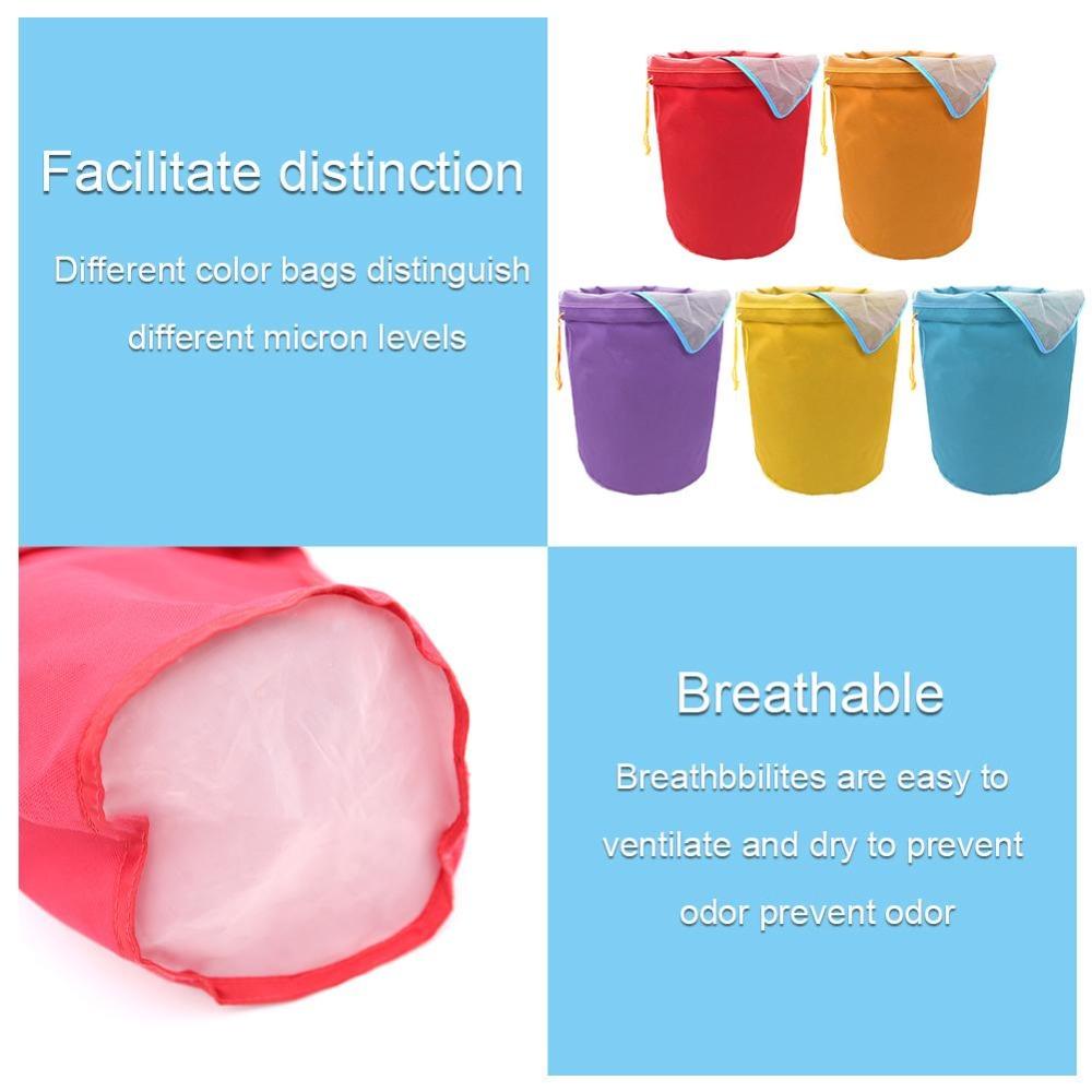 Mikron-Level Bubble Bag 5-Gallonen Grow Bags Tragbarer Filterbeutel Garten