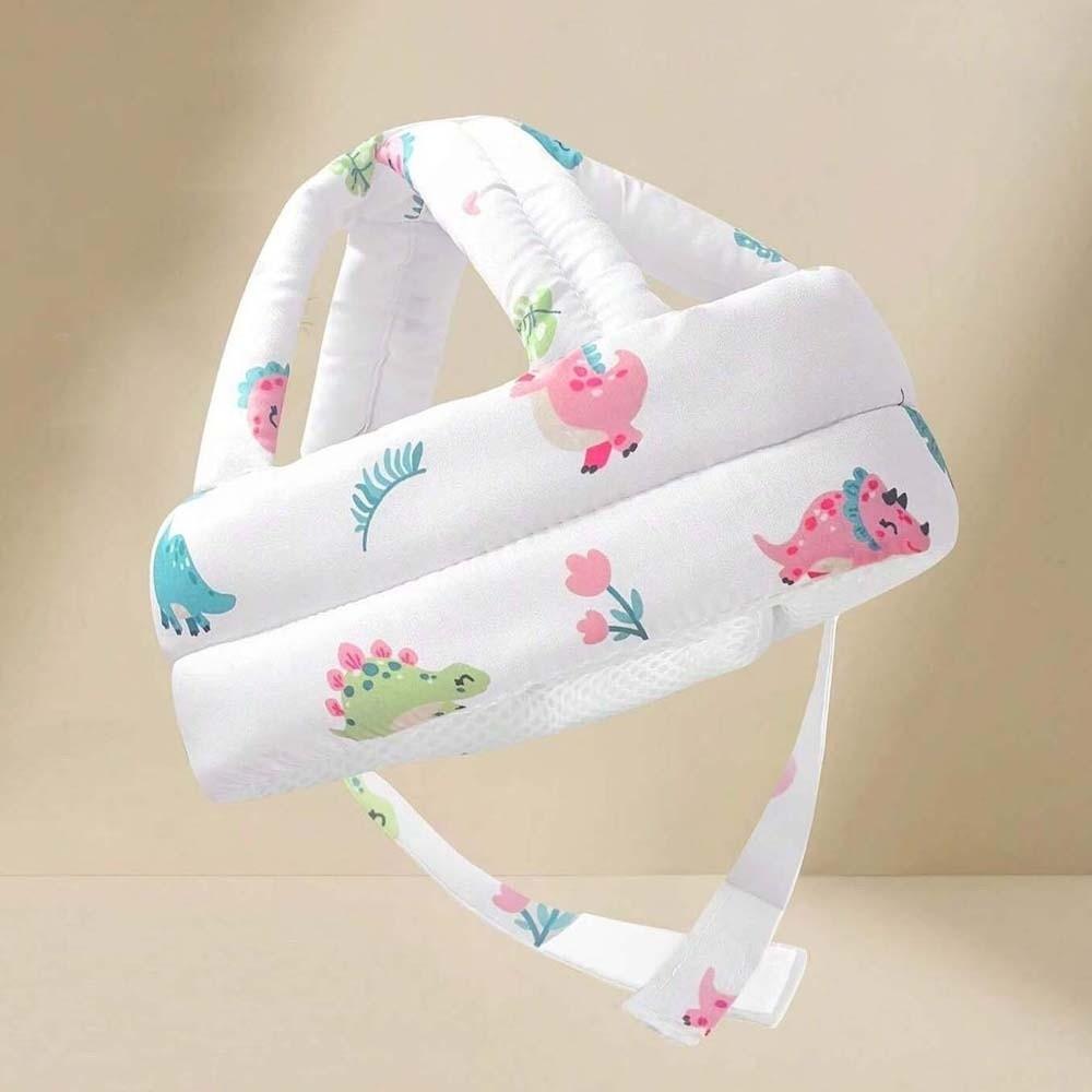 Cartoon Pattern Head Protector Adjustable Strap Infant Cap Safety Helmet  Crawling Practice