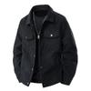 Men's Retro Corduroy Workwear Jacket: Casual American Style, Cool Lapel Top for Spring and Autumn.