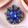 Spilla Brooch in Lega e Vetro Retrò - Gioiello Elegante per Sciarpa e Cappotto da Donna